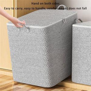<b>Large</b> Capacity Household Quilt <b>Storage</b> Bag Clothes Quilt <b>Storage</b> Bag Moving Living Room Bedroom Quilt Sorting <b>Storage</b> <b>Basket</b> - Product Image 5