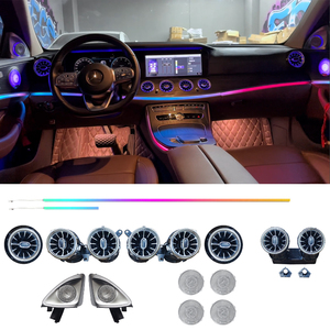 ไฟ LED ตกแต่งภายในรถยนต์ 64 สี แบบไดนามิก สำหรับ Mercedes-Benz E-Class W213 ปี 2016-2023 สร้างบรรยากาศภายใน - Product Image 1