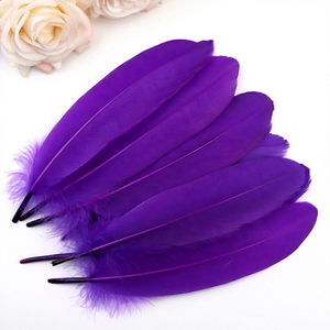 50 Piezas de Plumas de Ganso Grandes y Coloridas de 15-20CM, Hechas a Mano, para Manualidades, Pendientes, Joyería, Atrapasueños, Decoración de Fiestas - Product Image 2