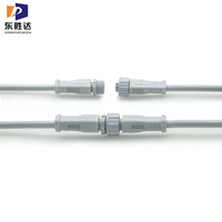 Connecteur M13 étanche, 2-8 broches, connecteur circulaire mâle/femelle, câble électrique, connecteur IP67