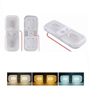 ไฟอ่านหนังสือคาราวานทรงสี่เหลี่ยมผืนผ้า12-30โวลต์โคมไฟเพดาน LED ไฟหลังคา RV สำหรับตกแต่งภายในสำหรับรถเรือ - Product Image 1