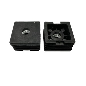 Plastic <b>Square</b> <b>Nut</b> Plug M8x40 Black Leveling Foot Matching Set For Furniture Table Leg Support - Product Image 4