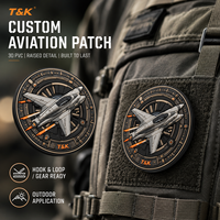 Écusson d'aviation 3D personnalisé en TPU, badge de pilote de l'équipage aérien en relief pour veste de vol, sac à dos, chapeau et accessoires vestimentaires
