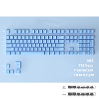 Cheap Price ABS Translucent 115 Keys 113 Keys Closed End Process Mechanical Keyboard Keycaps