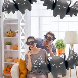 Cute Bat Shape Mylar Balloon With Star Pattern For Halloween Party Decor <b>Kids</b> - Product Image 5