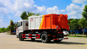 รถดัมพ์12cbm ล้อ6ล้อ10ตันตะขอไฮดรอลิกความราคาถูก10 CBM ผู้ผลิตรถบรรทุกขยะมูลฝอย - Product Image 5