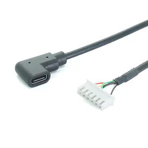 Side bend 90 degree TYPE-C CF to JST-XH6P terminal harness XH2.54-6P terminal wire connection cable