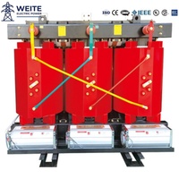 Transformateur de puissance triphasé à bobine ronde de type sec isolé à la résine SCB(11~18)20kV et moins, 50/60Hz, pour systèmes de distribution