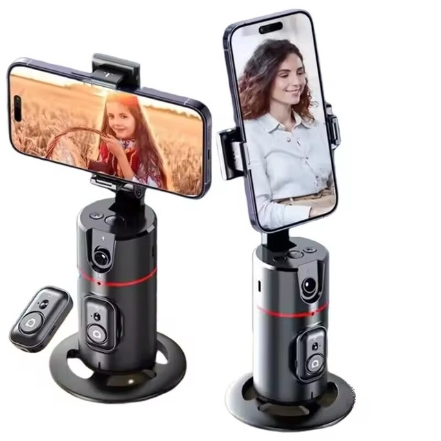 Wholesale AI Intelligent P02 Gimbal Stabilizer 360 Rotation Auto Face Tracking Smart Phone Gimbals With Mobile Phone Holder
