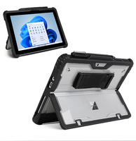 Étui transparent pour tablette pour Microsoft Surface Pro 10 9 8 7 6 5 Go 4 3 2 Protéger avec dragonne ALF 136 Laudtec