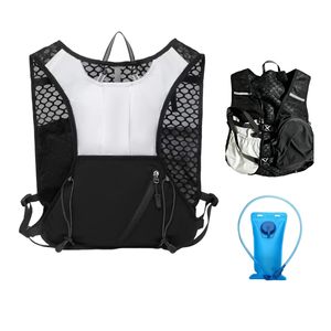Sac à dos d'hydratation pour la randonnée, le vélo et le marathon avec poche à eau de 2 L, gilet de course - Product Image 1