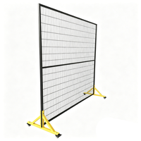 Enceinte de protection automatisée pour machines, mur en treillis métallique modulaire robuste, poteau en acier jaune, clôture d'isolement d'usine