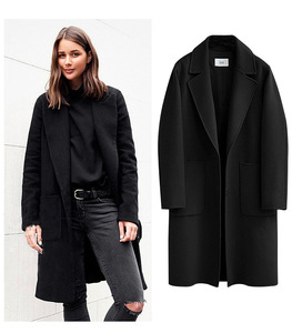 Liu <span class=keywords><strong>Ming</strong></span> 2025 colección Otoño Invierno mujer último abrigo de lana de doble cara suelto ropa de calle moda algodón relleno largo - Product Image 2