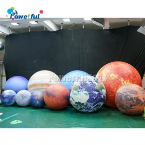 Ballon géant gonflable publicitaire en forme de lune et de planète, décoration colorée sur le thème de l'espace pour musée, centre commercial, festival, événement - Product Image 3