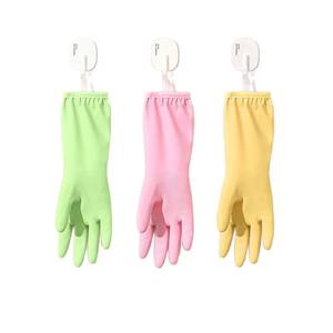 Gants de vaisselle épais à texture lisse pour femmes, pour le nettoyage de la cuisine. Caoutchouc latex durable, imperméable - Product Image 4