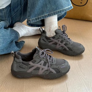 German-style Women's <strong>Hidden</strong>-<strong>Heel</strong> Lace-Up Breathable Rubber Outsole Thick-Soled Autumn Retro All-Match <strong>Sports</strong> Casual <strong>Shoes</strong> - Product Image 3