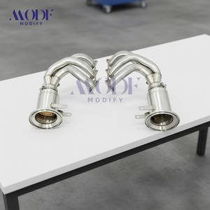 Collettori di Scarico in Acciaio Inox a Lunghezza Uguale con Catalizzatori Sportivi per Porsche 911 992 <span class=keywords><strong>GT3</strong></span> GT3RS - Sistema di Miglioramento Prestazioni - Product Image 6