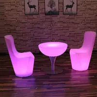 Bán Buôn Glowing Đồ Nội Thất LED Lounge Bàn Cà Phê Ghế 16 Màu Sắc Thay Đổi Đồ Nội Thất Bar