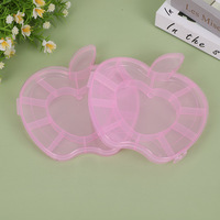 Boîte de rangement en plastique à 12 compartiments pour bijoux, boîte à perles, boîte à boucles d'oreilles, étui à bijoux, vente en gros