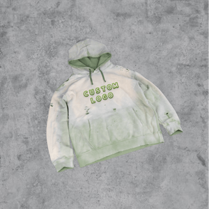 Sweat-shirt à capuche surdimensionné en molleton 100 % coton respirant pour homme, personnalisé et lavé, vente en gros - Product Image 1