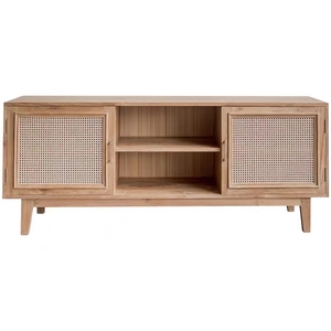 Modern living room rattan furniture wooden TV stands