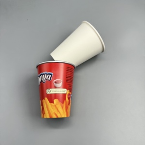 Gobelet en papier biodégradable à base de carton kraft avec feuille d'or ou d'argent pour boissons chaudes ou froides, personnalisable OEM - Product Image 4