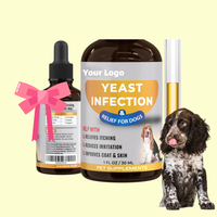 En stock : Gouttes pour chiens contre les infections à levures, complément alimentaire à base de plantes, liquide naturel, soulagement des démangeaisons, traitement des allergies, santé