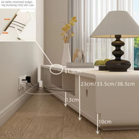 2025 moderne Simple crème Style bois massif meuble TV nouvel an Table basse combinaison pour salon ménage meubles crème