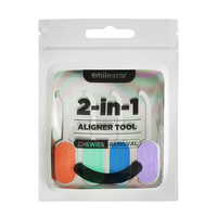 Kit d'outils professionnels en plastique pour aligneurs dentaires 2-en-1 : Démonteur et applicateur pour soins orthodontiques
