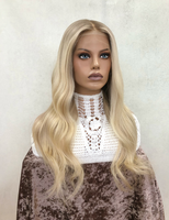 Perruque en cheveux humains naturels vierges, balayage invisible, dentelle HD transparente, sans colle, raie au milieu, sans nœuds, petits nœuds simples pour femmes