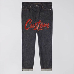 Jeans coupés et cousus en denim de Chine <span class=keywords><strong>coupe</strong></span> droite <span class=keywords><strong>originale</strong></span> de <span class=keywords><strong>coupe</strong></span> régulière pour hommes personnalisés - Product Image 1