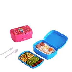Пластиковая коробка для завтрака, модная коробка для хранения для детей с замками, контейнер для школьной еды, сэндвич-коробка хорошего качества