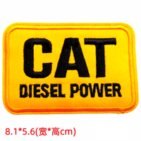 Prêt à expédier Auto Culture personnalisé bâton sur patchs de broderie tissu chapeau sac chaussure Auto marque Patch brodé pour la décoration