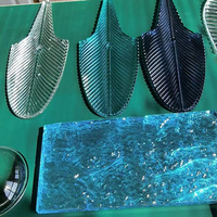 Meilleure qualité bloc de verre cristal solide bulle brique écran cloison caractéristique de l'eau mur rideau Style couleur clair brique de verre