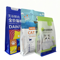 Sac d'emballage octogonal à fond plat de qualité alimentaire, taille personnalisable, avec fermeture éclair, adapté aux aliments, aux collations, aux noix et aux aliments pour animaux de compagnie