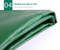 Couverture de bâche verte couverture de fabrication en plastique tissé Ripstop enduit de PVC résistant à l'eau voitures hôpitaux