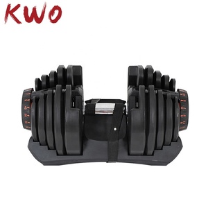 KWO Pesi <span class=keywords><strong>Palestra</strong></span> equipo de <span class=keywords><strong>gimnasio</strong></span> KWO Fitness levantamiento de pesas logotipo personalizado ejercicio pesado OEM músculo 90LB mancuerna ajustable 40KG 1PC - Product Image 2