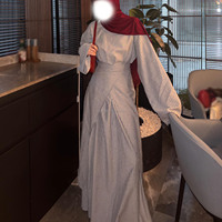 Ensemble Décontracté Femme Musulmane Willson Dubai, Abaya Kimono Ouvert Devant, Robe Élégante et Modeste pour Femmes Musulmanes