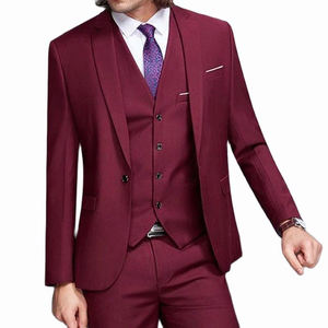 Trajes de Boda para <span class=keywords><strong>Hombre</strong></span> de Alta Calidad, Color <span class=keywords><strong>Azul</strong></span> Personalizado, Estilo Vintage, Traje de Tres Piezas con Solapa de Chal, Venta al por Mayor - Product Image 3