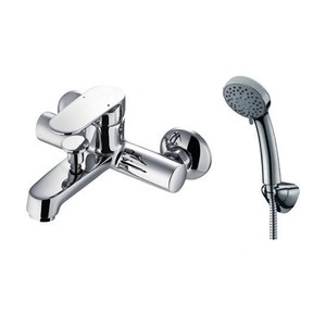 Nes-V Kamalu miscelatore da bagno con doccia a mano e staffa a parete accessori per rubinetto da bagno con tubo incluso - Product Image 1