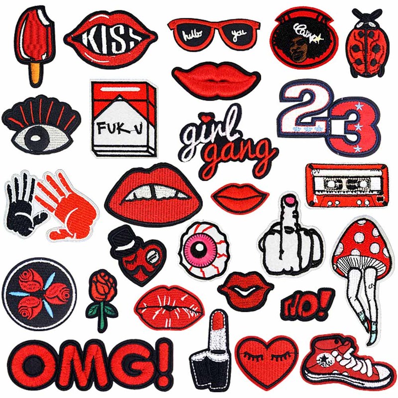 China Embroidery Digit Patches for Clothes