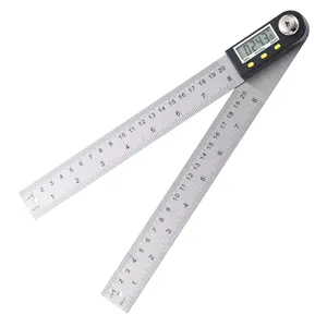 Hot-selling 0-200mm /0-300mm/0-500mm Stainless Steel Digital Protractor Measuring Tool Digital Angle Ruler