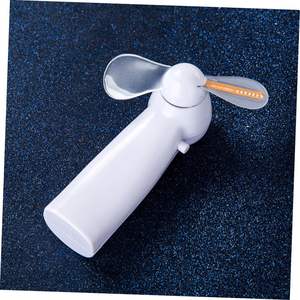 Ventilador Publicitario LED Portátil Mini 2025 de Venta Caliente al por Mayor con Mensaje Personalizado, Pedestal, Alimentación USB, Plástico - Product Image 2