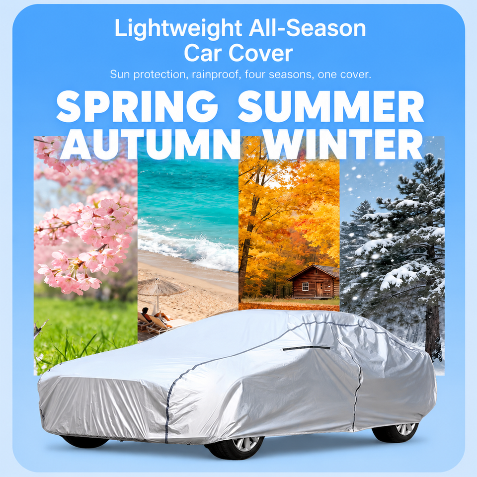 Scratch Resistant Silver Waterproof Thickened Textured Car Cover ...