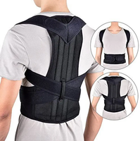 Femmes Hommes Posture Correcteur Ceinture de soutien du dos Corset Bandage d'épaule Ceinture arrière
