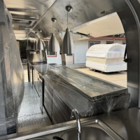 Camion de restauration rapide personnalisable pour la vente de hamburgers, hot-dogs, café, remorque de nourriture, food truck, remorque de nourriture mobile