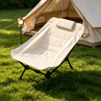 Chaise pliante inclinable de haute qualité en acier carbone et tissu Oxford pour le camping, la pêche, la plage et le parc