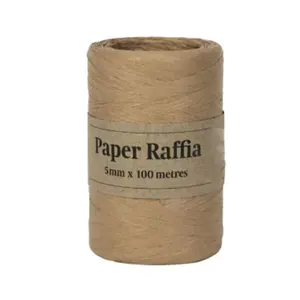 Papel FSC de rafia, hilo de rafia, papel de rafia retorcido, hilo de rafia natural de lujo