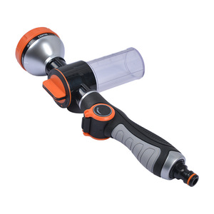 Multi Functional Car Wash Foam Gun 8 Function Thumb Push Straight Handle With <b>Spray</b> Bottle For Household Cleaning And Plant - Product Image 1