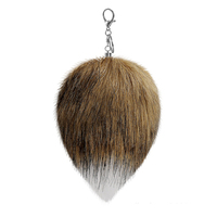 Accessoires de performance de boule de poils assortis à la couleur de la scène de la queue de renard porte-clés pendentif de sac pour femme